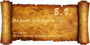 Bajnok Vilibald névjegykártya